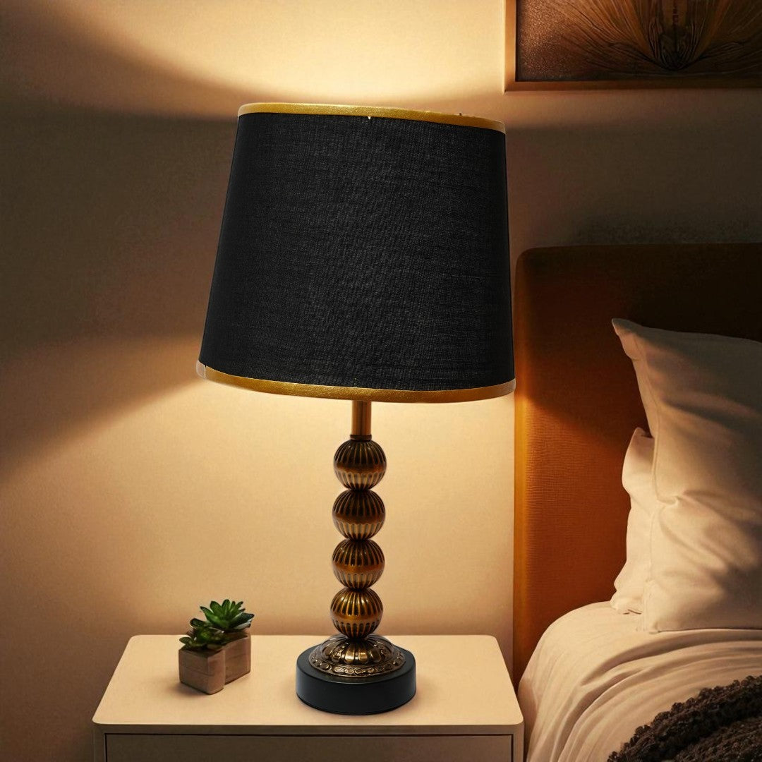 Oakmere Hex Brass Table Lamp